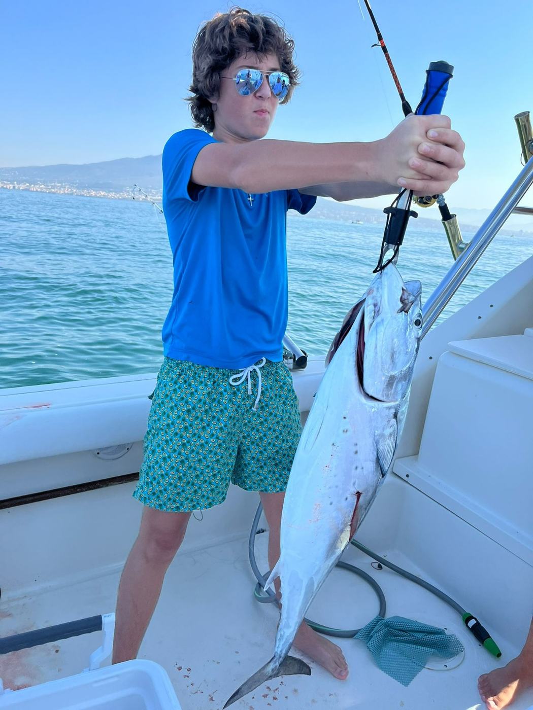 A young angler's catch