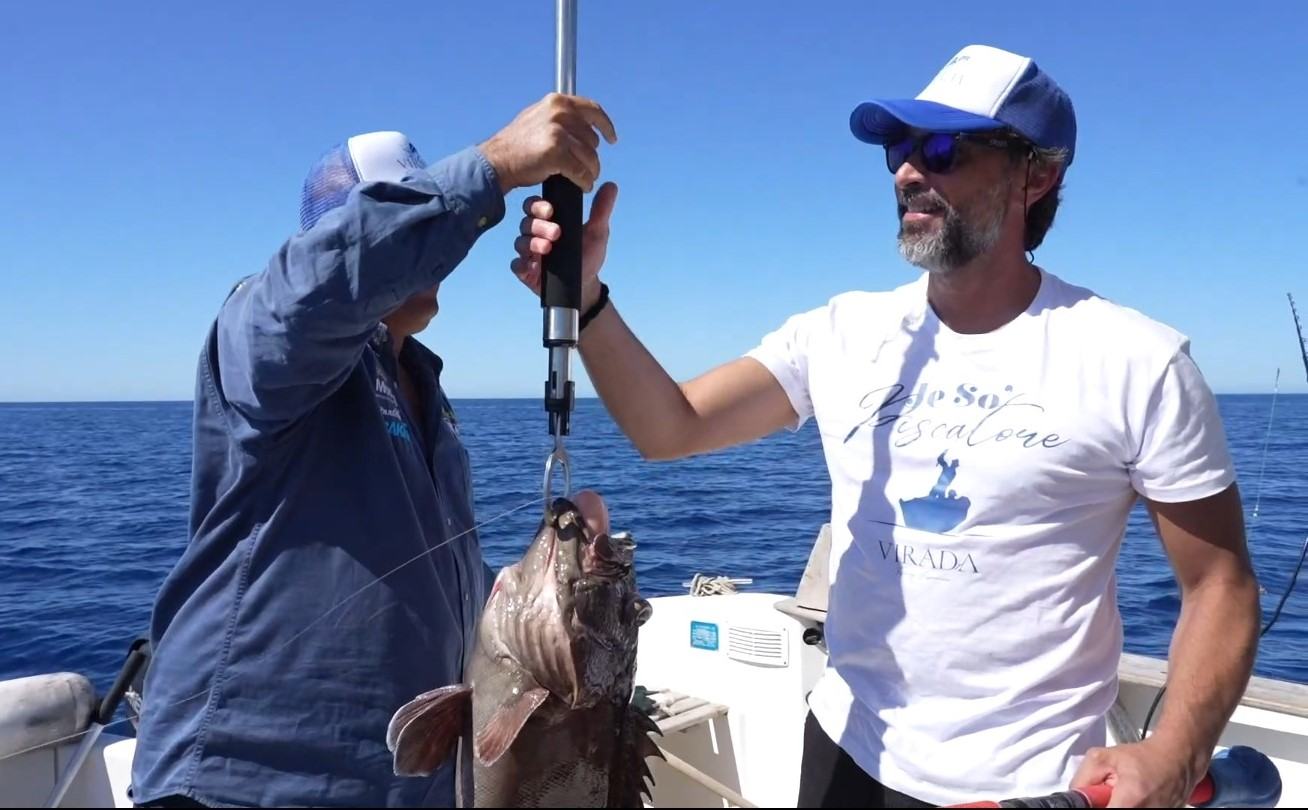 Weighing the catch